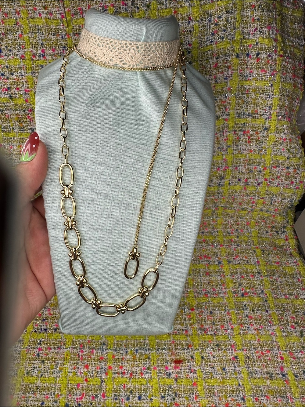 A great Gold Chain Link Necklace - Women Jewelry
